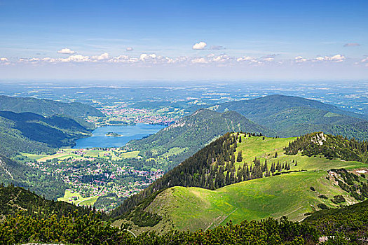 风景,巴伐利亚,阿尔卑斯山