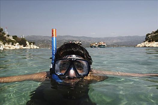 男人,潜水,土耳其