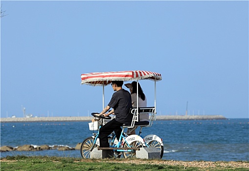 漫步海边感受清凉夏天,山海天度假区成游客打卡圣地