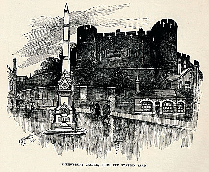 城堡,车站,1894年,艺术家