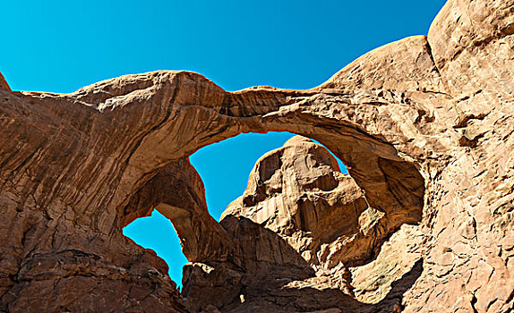 天然拱,一对,拱形,拱门国家公园,犹他,美国,北美