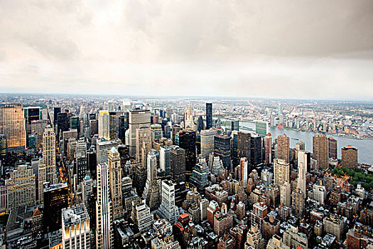 帝国大厦,俯视,曼哈顿,纽约,美国