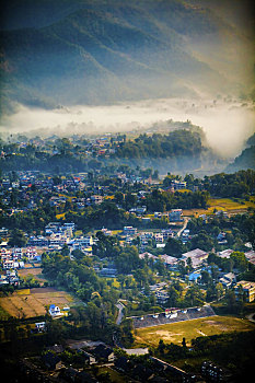 尼泊尔,波卡拉,日出