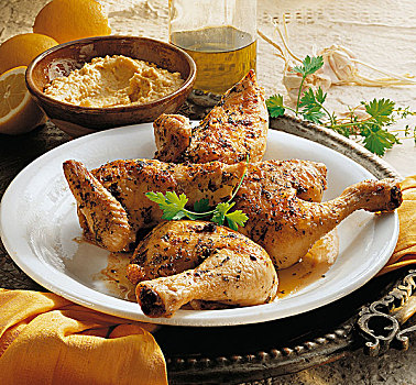 黎巴嫩,烤制食品,鸡肉,烹饪