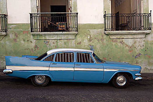 旧式,雪佛兰,20世纪50年代,古巴圣地亚哥,古巴,北美