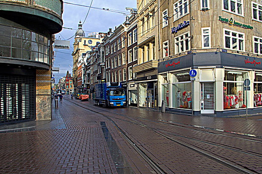 荷兰首都阿姆斯特丹的购物区