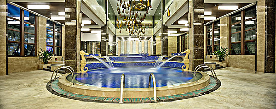 奢华,游泳池,现代,酒店