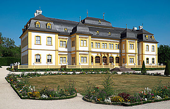 城堡,洛可可风格,花园,弗兰克尼亚,巴伐利亚,德国,欧洲