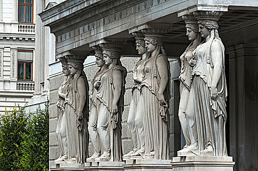 女像柱,奥地利,国会大厦,维也纳,欧洲