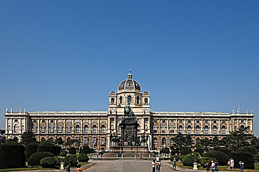 自然历史博物馆,纪念建筑,玛丽亚,广场,维也纳,奥地利,欧洲