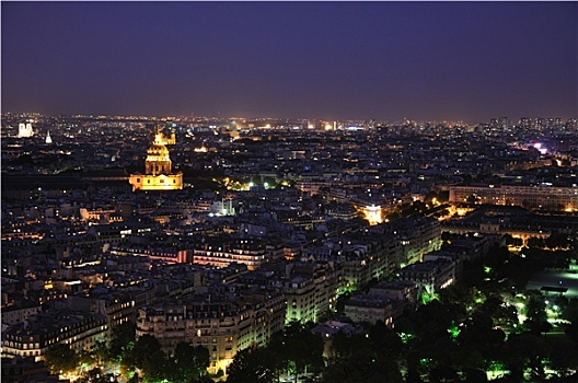 巴黎,夜晚,埃菲尔铁塔