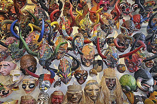 玻利维亚,传统,面具,店