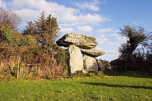 巨石墓,靠近,沃特福德,爱尔兰