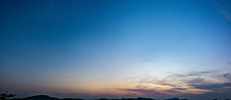 夕阳的天空背景