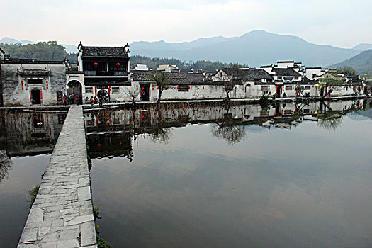 宏村,乡村,古村落,夜色,建筑,民居0029