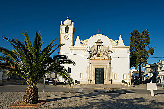 教堂,靠近,法若,阿尔加维,葡萄牙,欧洲