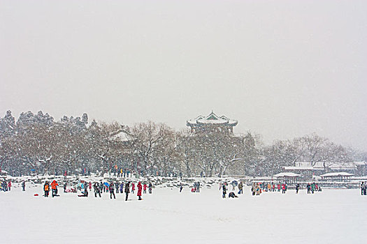 雪景颐和园