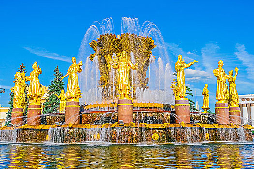 喷泉,友谊,莫斯科