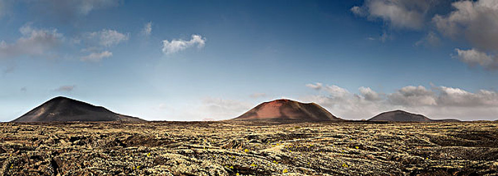 火山,蒂玛法雅国家公园,兰索罗特岛,加纳利群岛,西班牙