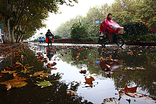 下雨街景