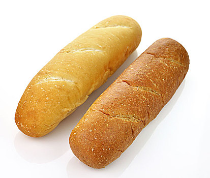白色,暗色,长条面包