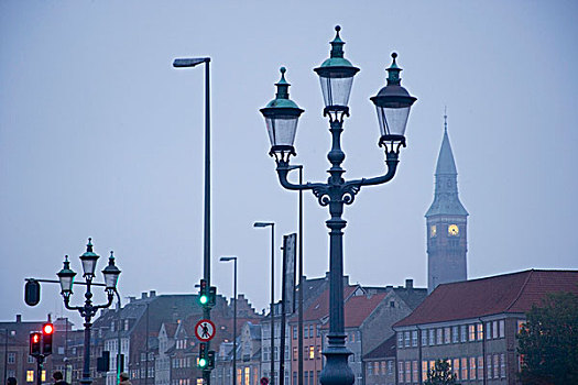 灯柱,哥本哈根,城市