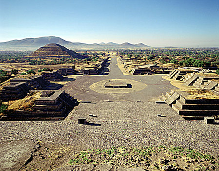 道路,死,月亮金字塔,特奥蒂瓦坎,墨西哥城,艺术家