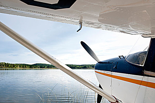水上飞机,水獭,湖,萨斯喀彻温,加拿大