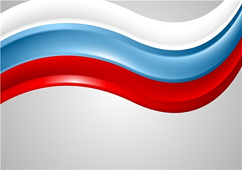 波状,俄罗斯,彩色,背景,旗帜,设计