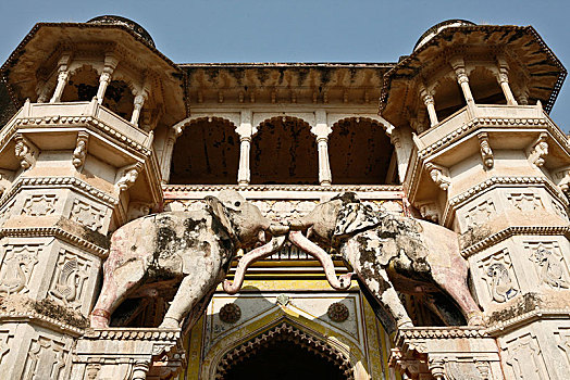 邦迪,宫殿,拉贾斯坦邦,印度,亚洲