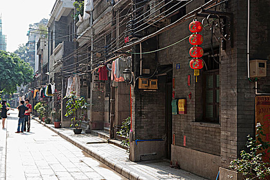 保存,建筑,文化遗产,街道,广州,中国