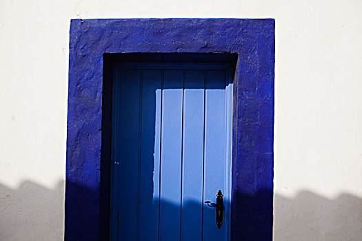 蓝色,门,安达卢西亚,西班牙