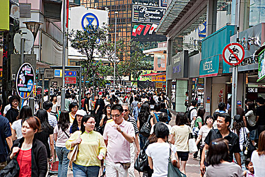 忙碌,铜锣湾,香港