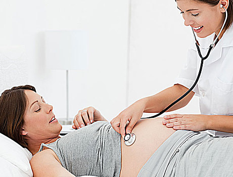 孕妇,护理,床