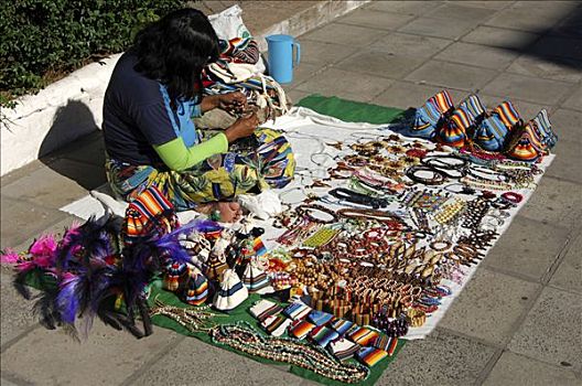 印第安,街头摊贩,亚松森,巴拉圭