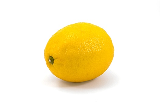 柠檬,隔绝,白色背景