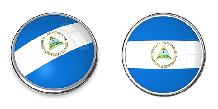 旗帜,扣,尼加拉瓜