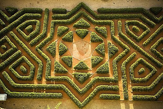 花园,迷宫,城堡,塞戈维亚,塞戈维亚省,卡斯蒂利亚,西班牙