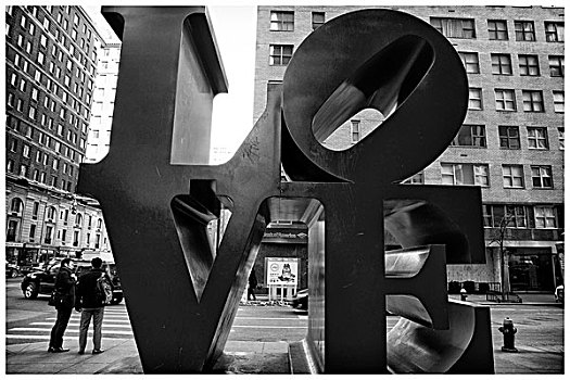 公共雕塑,展示,著名,喜爱,雕塑,曼哈顿,纽约