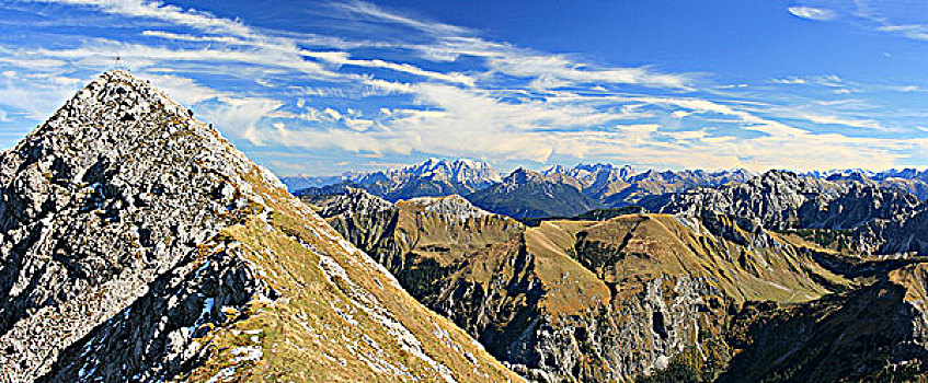 楚格峰,阿尔卑斯山,德国,欧洲