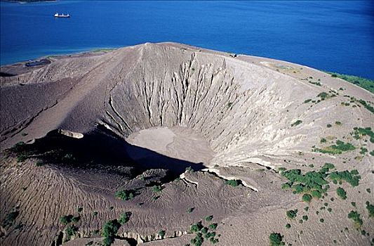 火山,靠近,巴布亚新几内亚