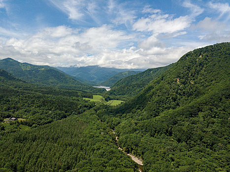 航拍,北海道,日本