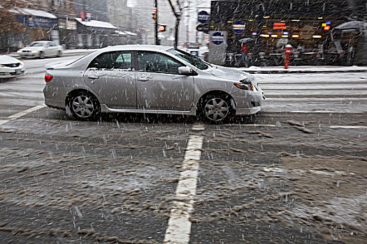 汽车,雪,天气,温哥华,不列颠哥伦比亚省,加拿大