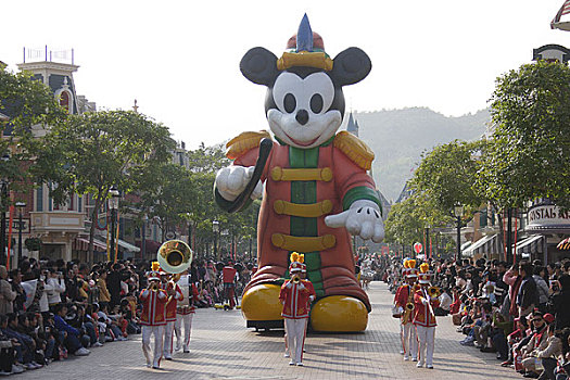 香港迪斯尼公园大游行