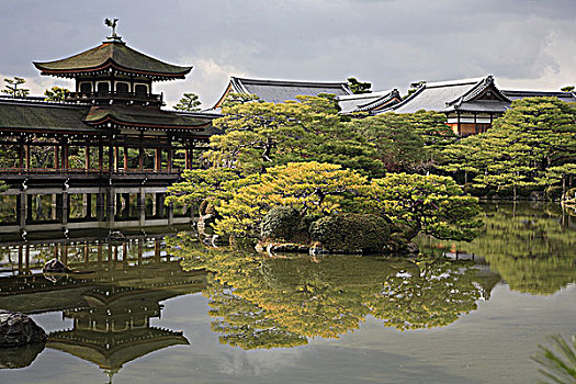 日本,关西,京都,花园,平安神宫