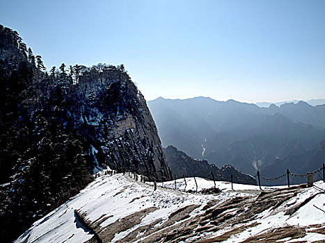 陕西-西岳华山西峰屈岭