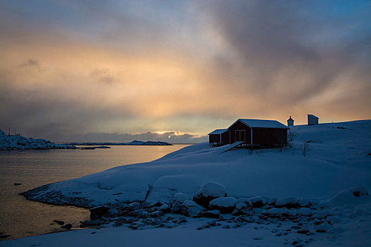日出,罗弗敦群岛,挪威
