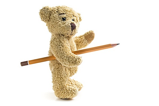 泰迪熊,铅笔