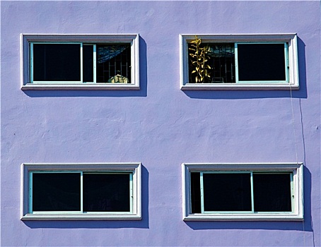 窗户,紫色,墙壁