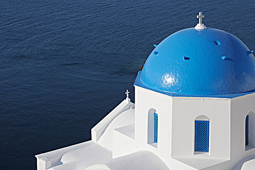 教堂,圣托里尼岛,基克拉迪群岛,希腊群岛,希腊